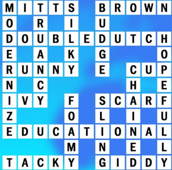 A-4 World Biggest Crossword Answer