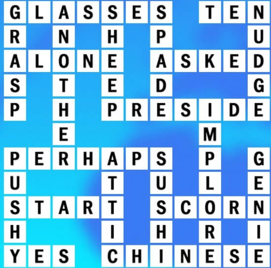 A-5 World Biggest Crossword Answer
