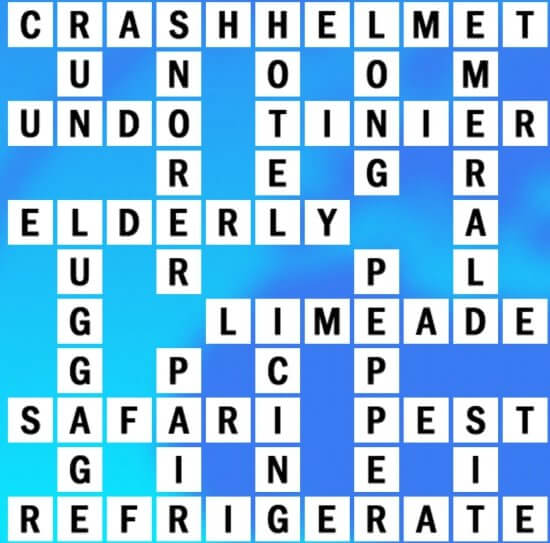 A-8 World Biggest Crossword Answer