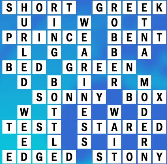 B-7 World Biggest Crossword Answer