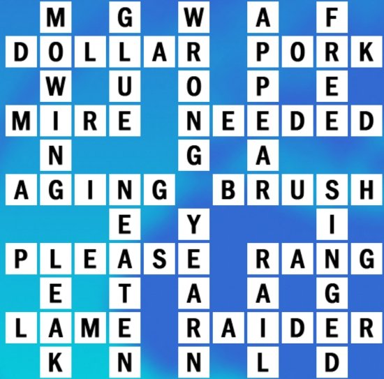 B-9 World Biggest Crossword Answer