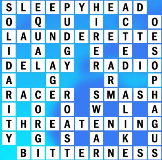 E-2 World Biggest Crossword Answer
