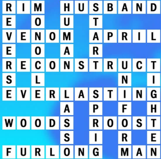 F-3 World Biggest Crossword Answer