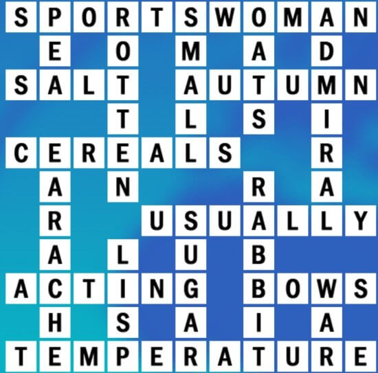 H-15 World Biggest Crossword Answer