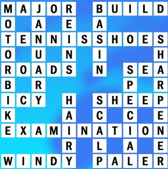 K-15 World Biggest Crossword Answer