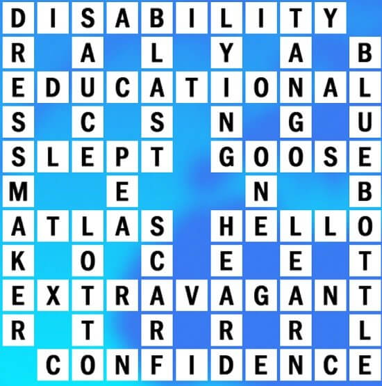 K-18 World Biggest Crossword Answer