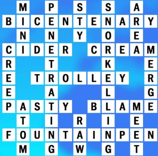 Grid M 4 Answers World #39 s Biggest Crossword