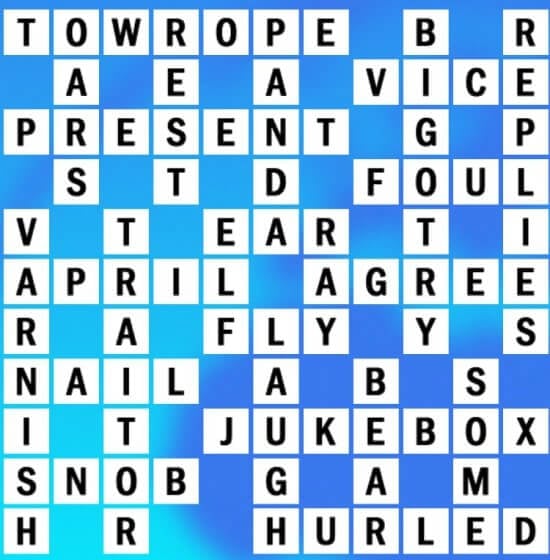 field involving grids but not clues crossword