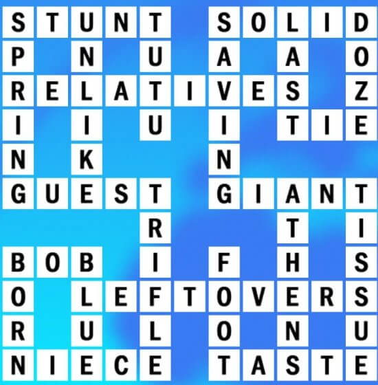 Q-10 World Biggest Crossword Answer