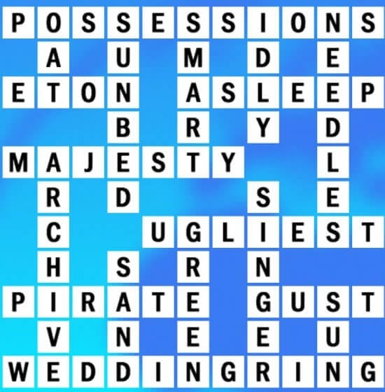 Q-7 World Biggest Crossword Answer