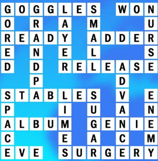 S-16 World Biggest Crossword Answer