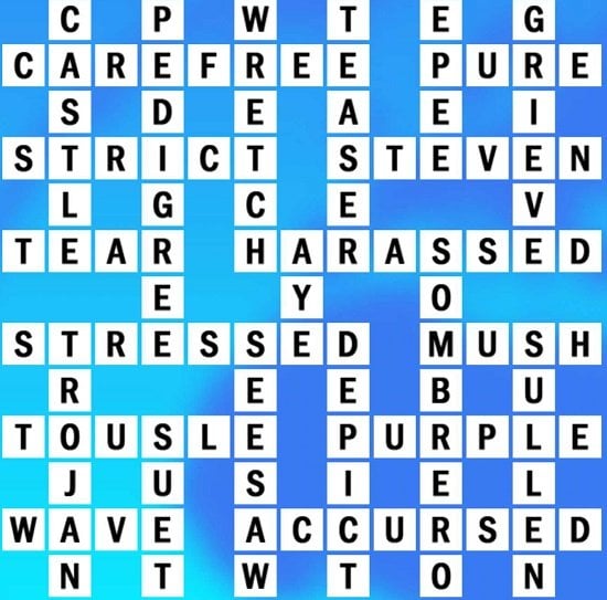 Not Strict Crossword Clue 9